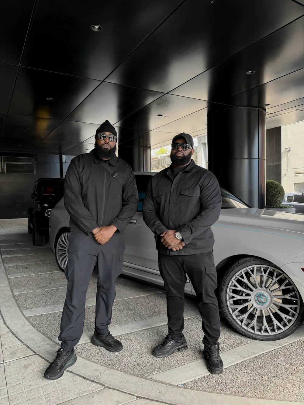 The owners, on the job.